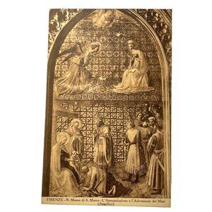 Vintage Firenze Florence Italy Annunciation Virgin Mary u Non Topographical Stan